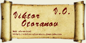 Viktor Otoranov vizit kartica